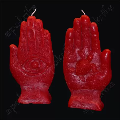 Κερί Επίκλησης με Χέρι Φατιμά, Μάτι & Χελώνα Για Προστασία, Πνευματική Σοφία & Ενίσχυση Διαίσθησης