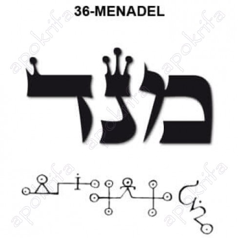36ος  Άγγελος  MENUDAEL מנדאל